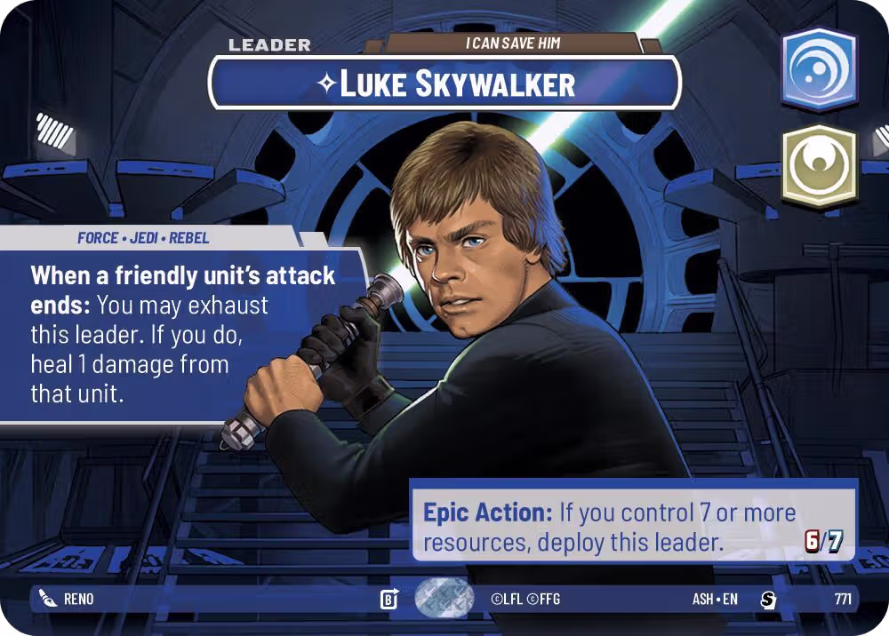 Luke Skywalker - I Can Save Him (Showcase) (771), Ashes of the Empire — Star Wars card price