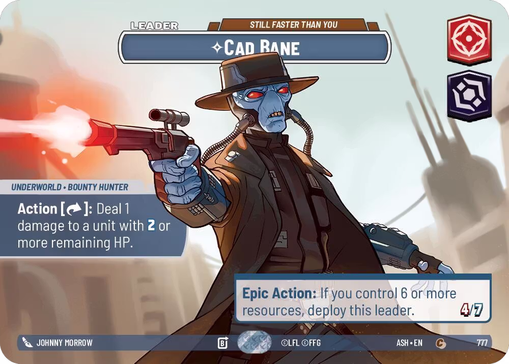 Cad Bane - Still Faster Than You (Showcase) (777), Ashes of the Empire — Star Wars card price