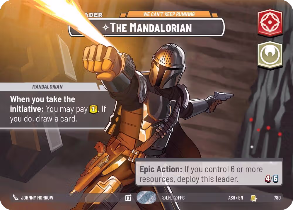 The Mandalorian - We Can't Keep Running (Showcase) (780), Ashes of the Empire — Star Wars card price