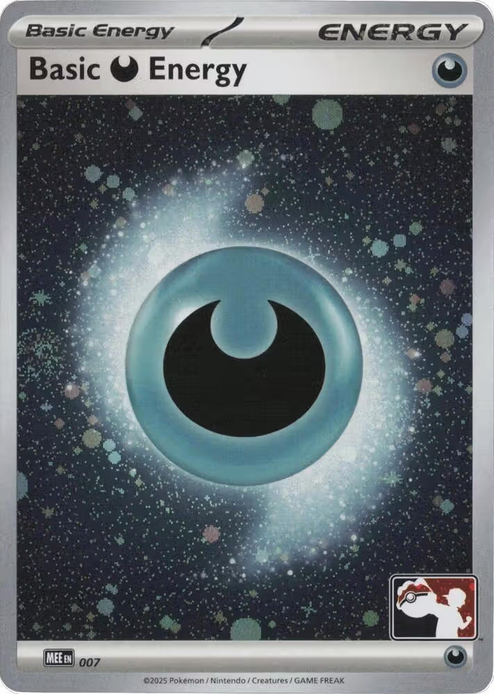 Basic Darkness Energy - MEE 007 (Cosmos Holo) (007), Prize Pack Series Cards — Pokémon card price