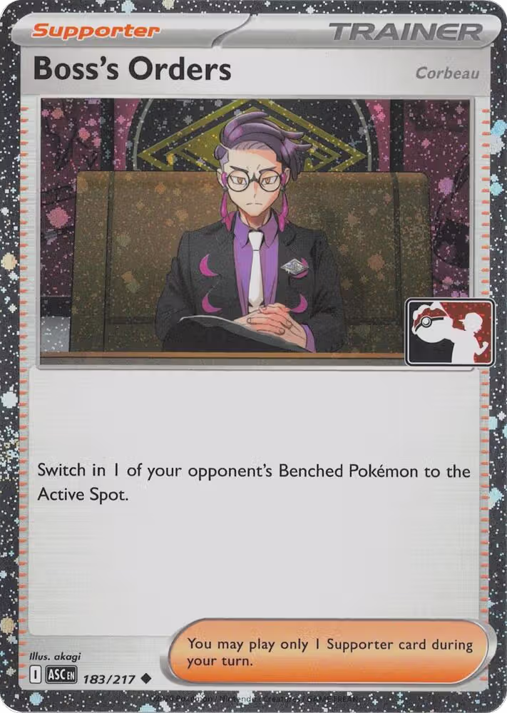 Boss's Orders [Corbeau] - 183/217 (Cosmos Holo) (183/217), Prize Pack Series Cards — Pokémon card price