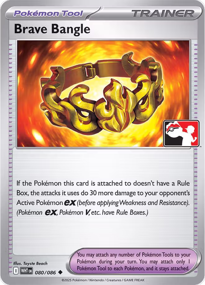 Brave Bangle - 080/086 (Cosmos Holo) (080/086), Prize Pack Series Cards — Pokémon card price