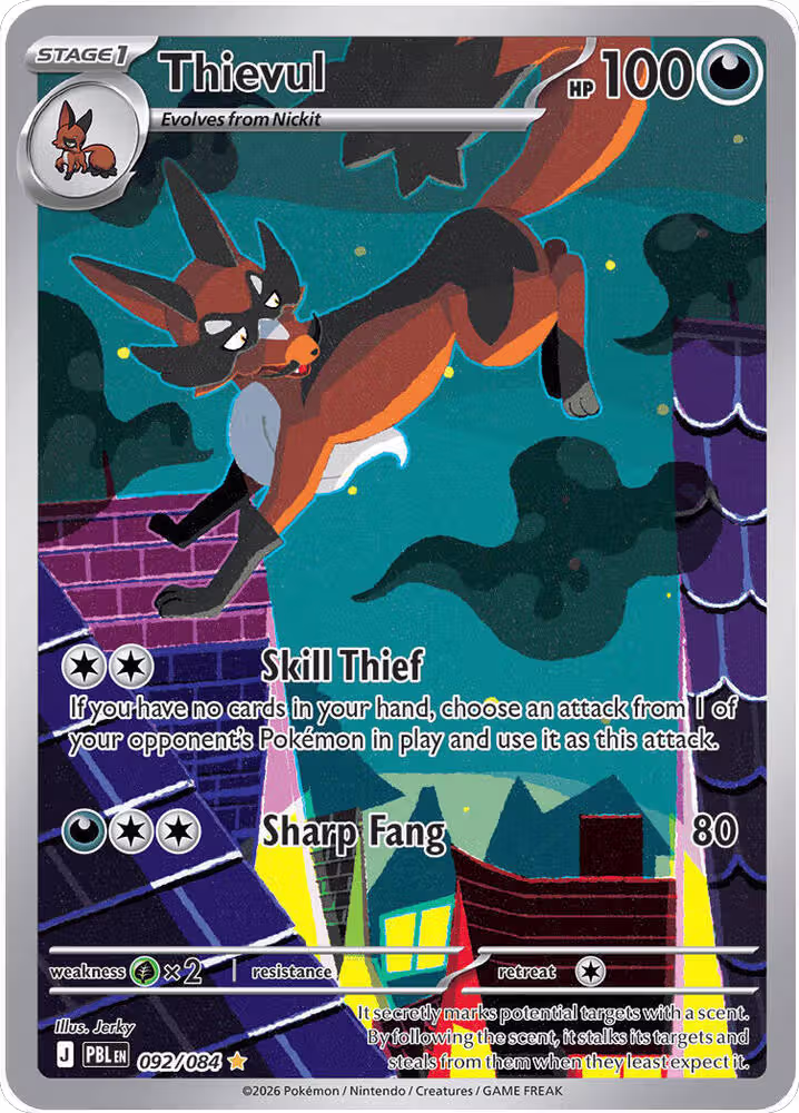 Thievul - 092/084 (092/084), Pitch Black — Pokémon card price
