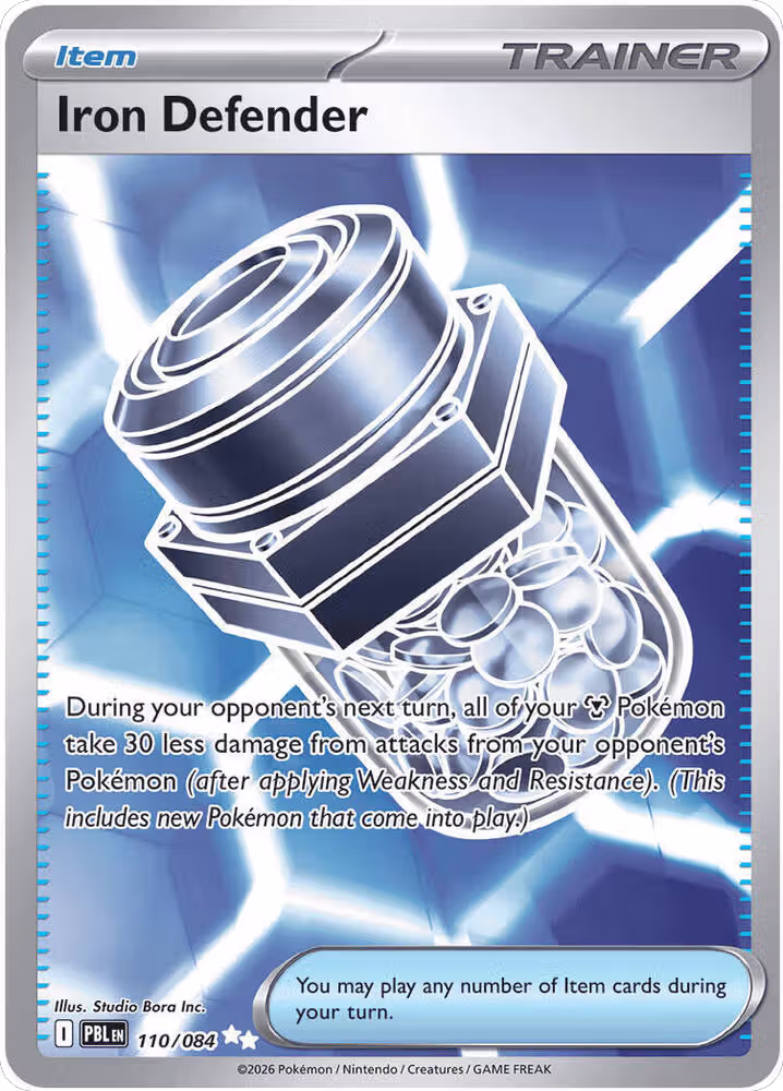 Iron Defender (110/084), Pitch Black — Pokémon card price