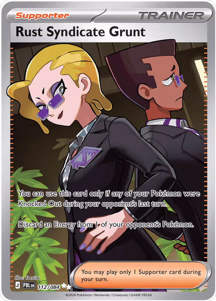 Rust Syndicate Grunt - 112/084 (112/084), Pitch Black — Pokémon card price