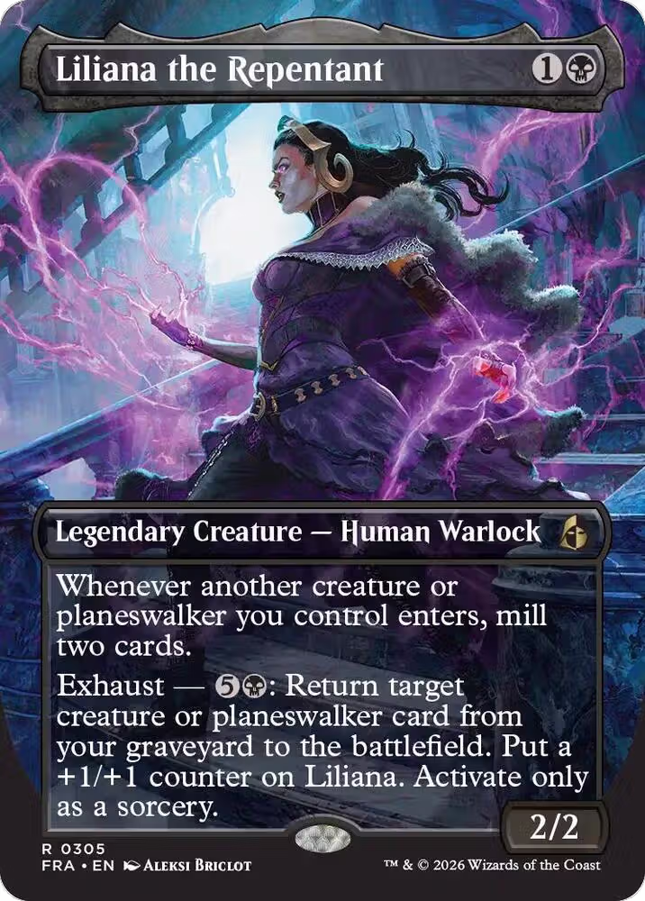 Liliana the Repentant (Borderless) (305), Reality Fracture — Magic card price