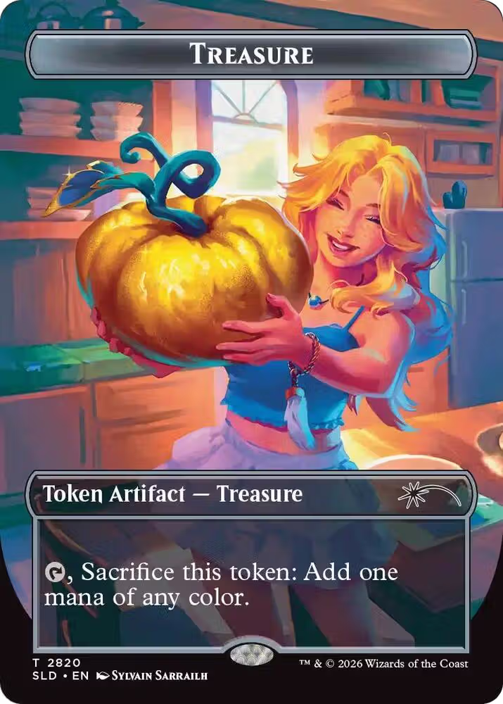 Treasure Token (2820) (2820), Secret Lair Drop Series — Magic card price