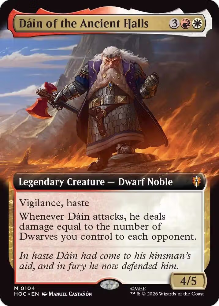 Dain of the Ancient Halls (Extended Art) (104), The Hobbit: Eternal-Legal — Magic card price