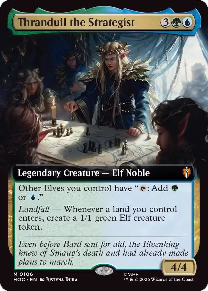 Thranduil the Strategist (Extended Art) (106), The Hobbit: Eternal-Legal — Magic card price