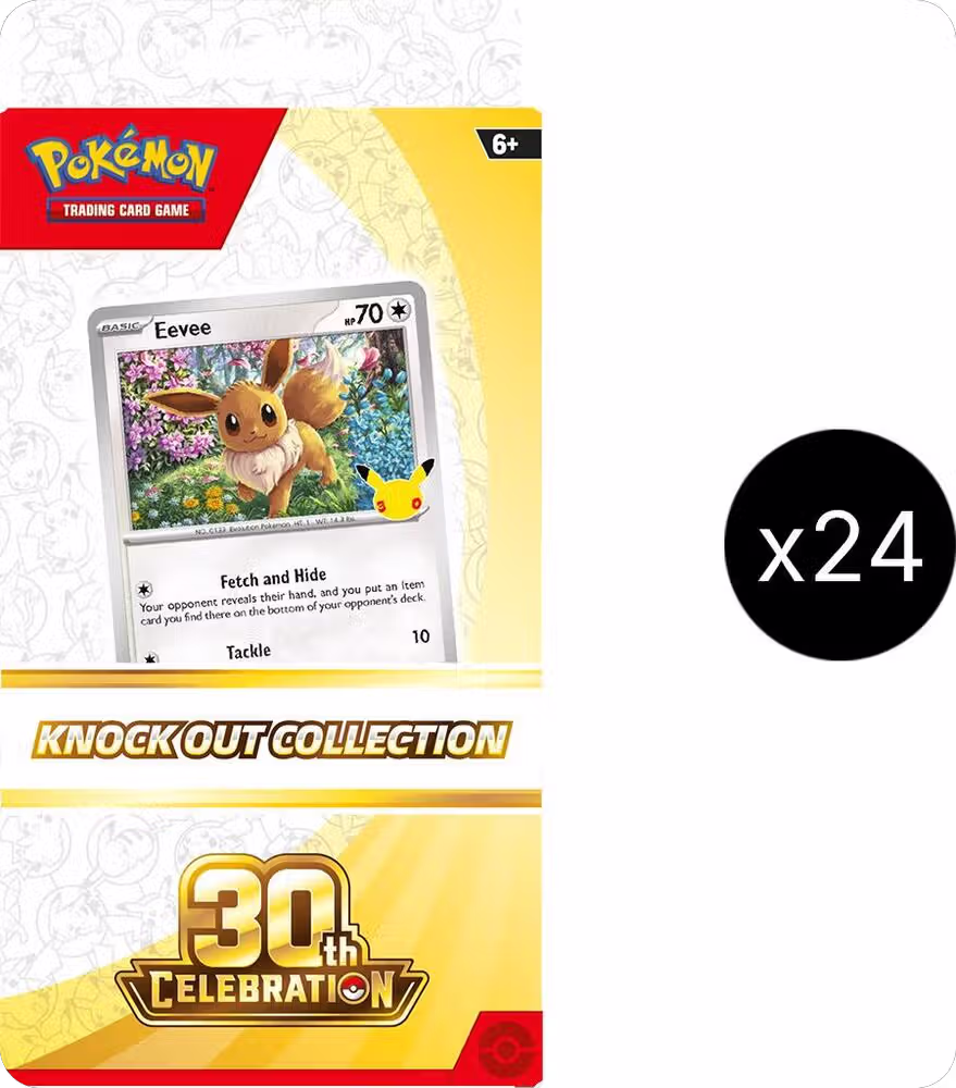 30th Celebration Knock Out Collection Case, 30th Celebration — Pokémon sealed product price