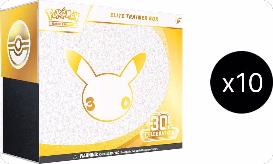 30th Celebration Elite Trainer Box Case, 30th Celebration — Pokémon sealed product price