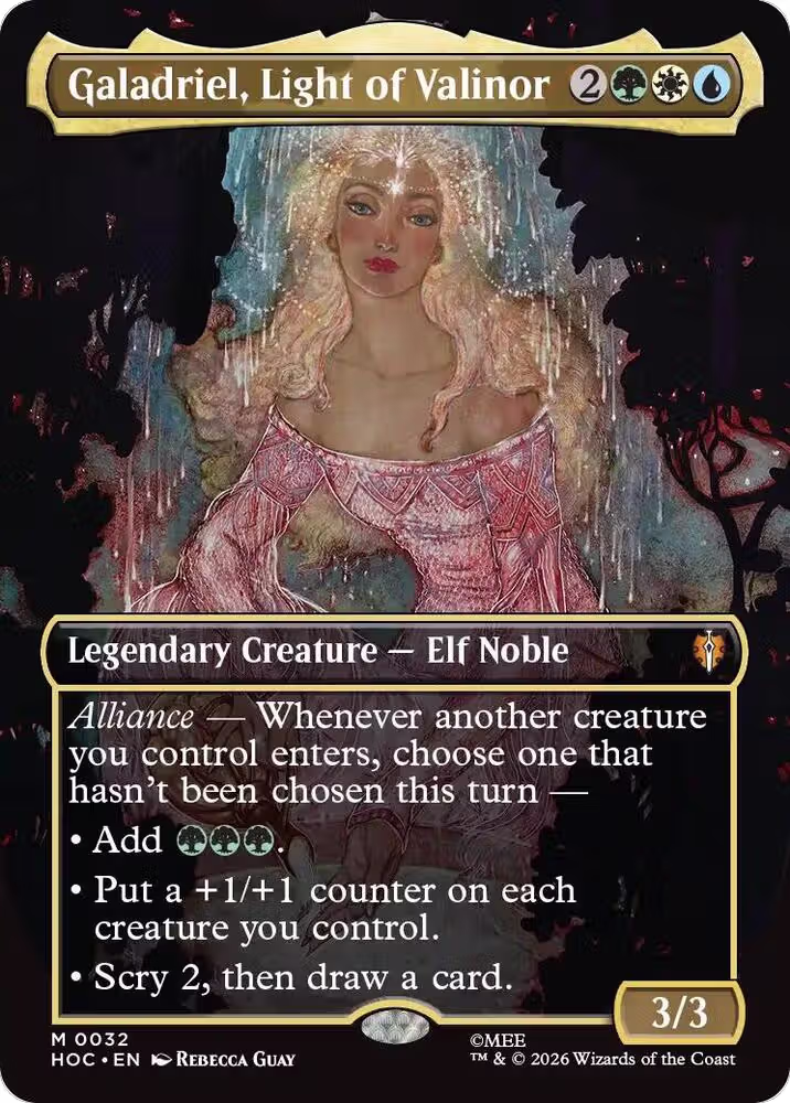 Galadriel, Light of Valinor (Borderless) (32), The Hobbit: Eternal-Legal — Magic card price