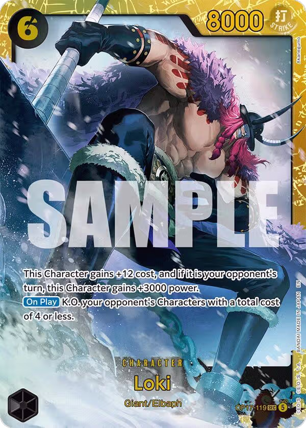 Loki (OP17-119), The World's Strongest Warriors — One Piece card price
