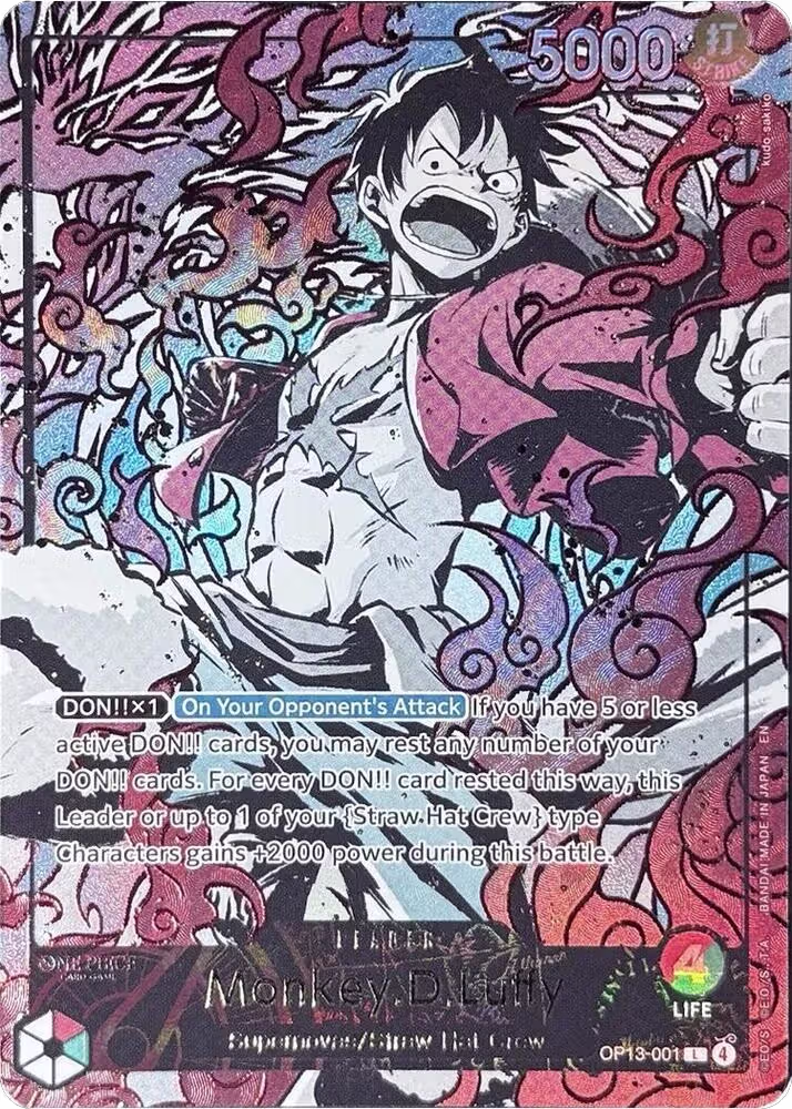 Monkey.D.Luffy (English Version 3rd Anniversary Set) (OP13-001), One Piece Promotion Cards — One Piece card price