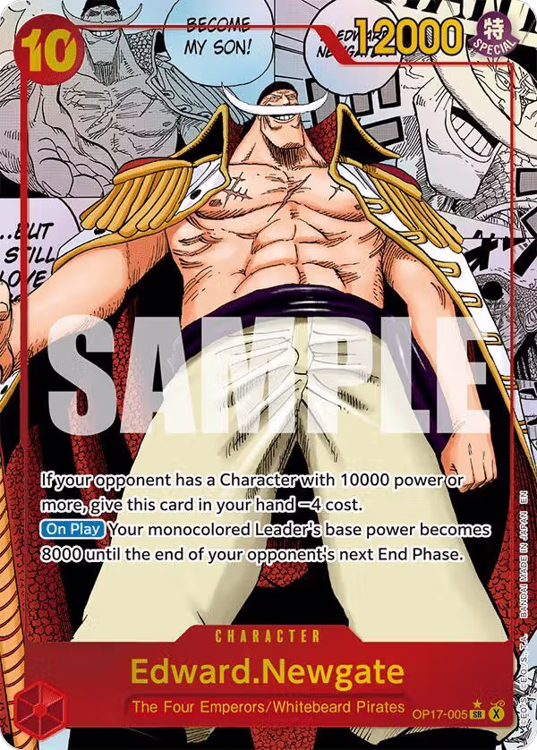 Edward.Newgate (005) (Manga) (OP17-005), The World's Strongest Warriors — One Piece card price