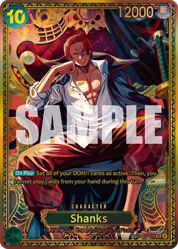 Shanks (OP13-028) (SP) (OP13-028), The World's Strongest Warriors — One Piece card price
