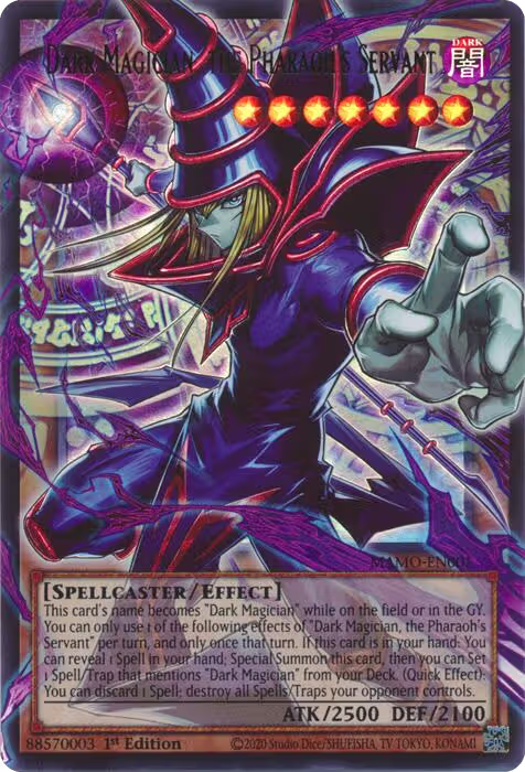 Dark Magician, the Pharaoh's Servant (Extended Art) (MAMO-EN001), Magnificent Monsters — Yu-Gi-Oh! card price