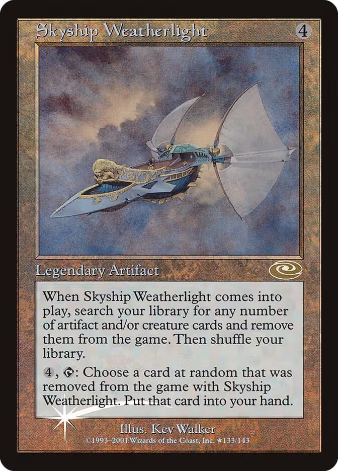 Skyship Weatherlight (Alt. Art Foil) (135), Planeshift — Magic card price