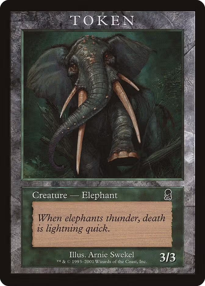 Elephant Token (ODY), Magic Player Rewards — Magic card price