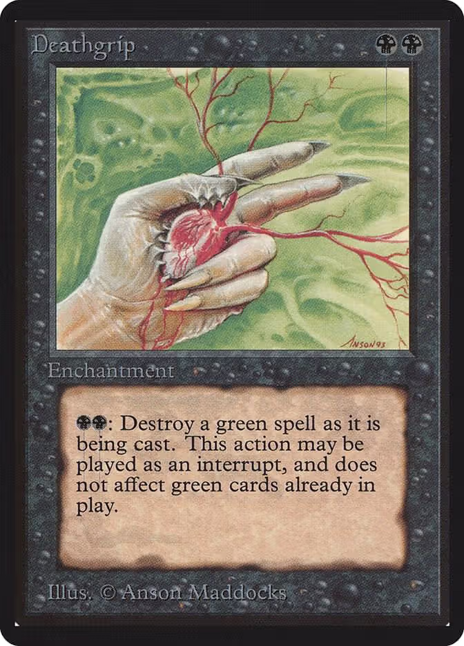 Deathgrip, Beta Edition — Magic card price