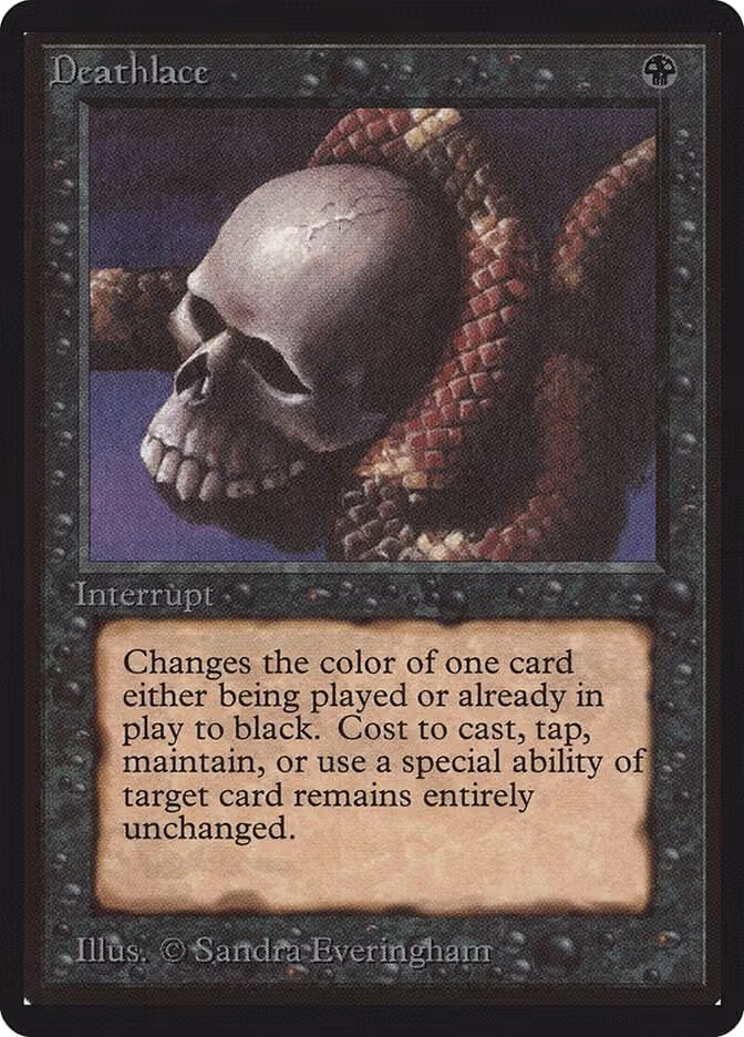 Deathlace, Beta Edition — Magic card price
