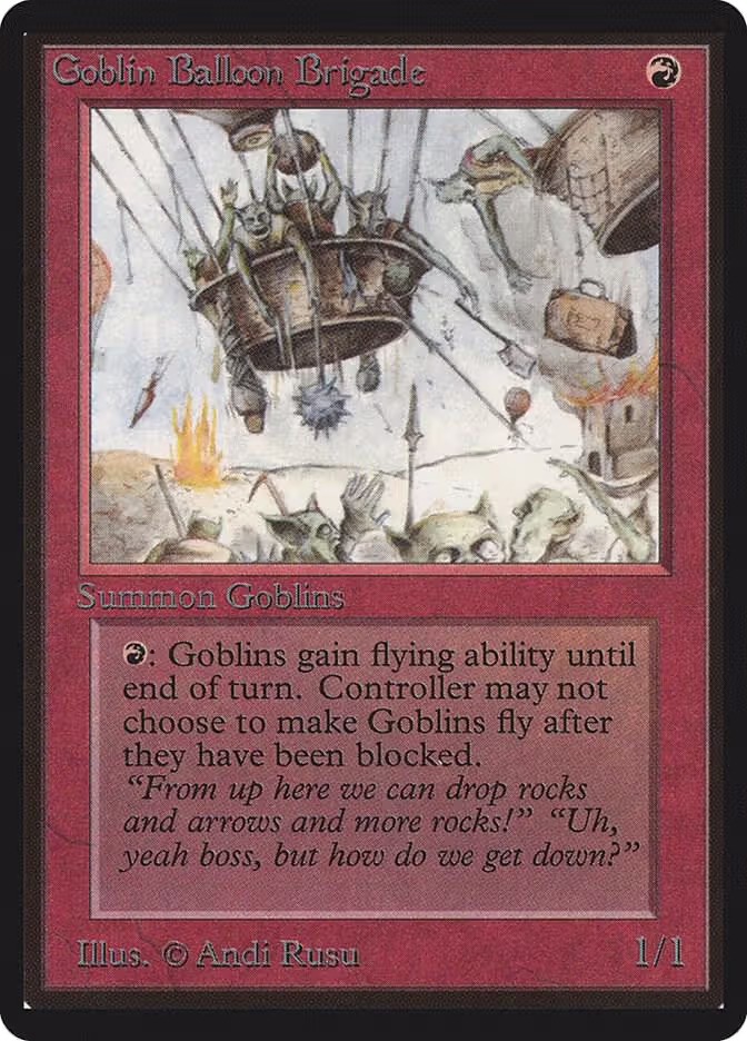 Goblin Balloon Brigade, Beta Edition — Magic card price
