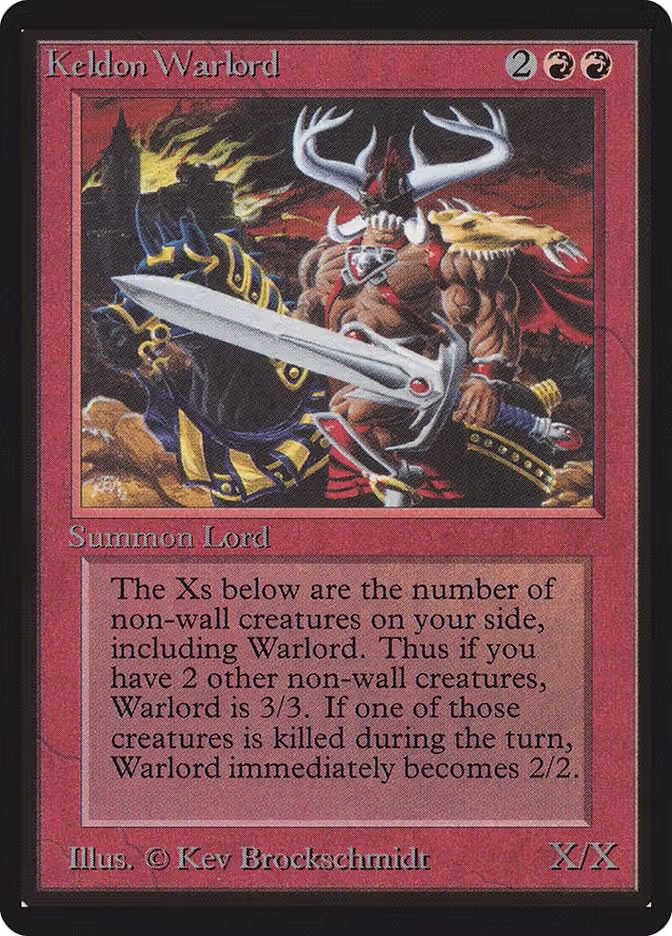 Keldon Warlord, Beta Edition — Magic card price