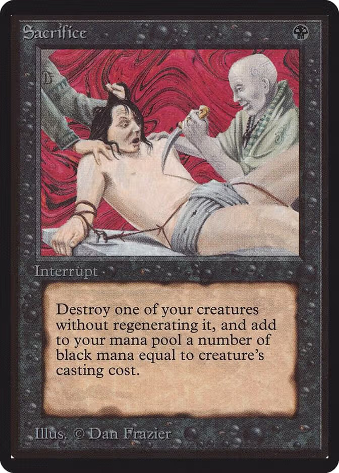 Sacrifice, Beta Edition — Magic card price