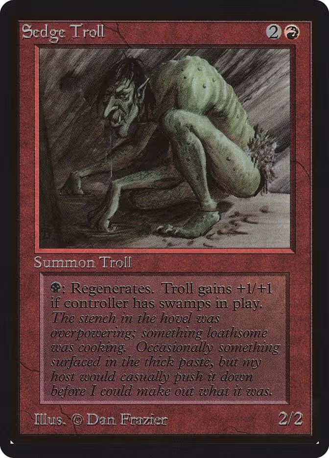 Sedge Troll, Beta Edition — Magic card price