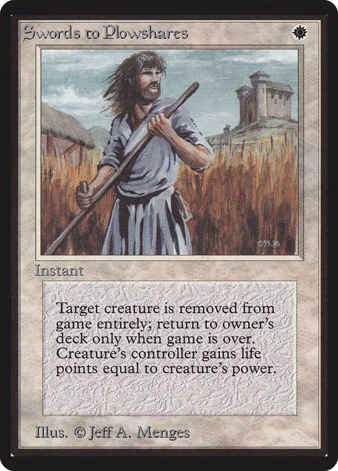 Swords to Plowshares, Beta Edition — Magic card price