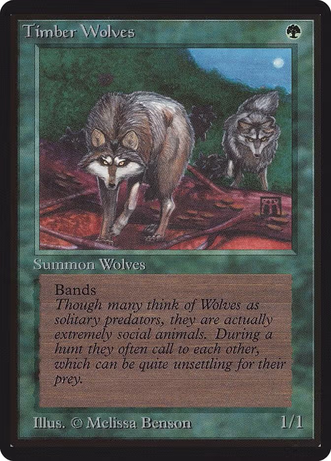 Timber Wolves, Beta Edition — Magic card price