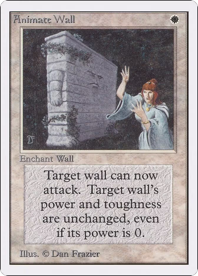 Animate Wall, Unlimited Edition — Magic card price