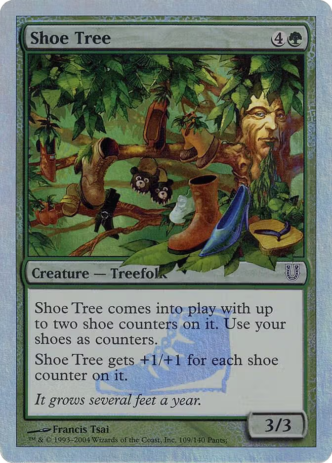 Shoe Tree (Alternate Foil) (109), Unhinged — Magic card price