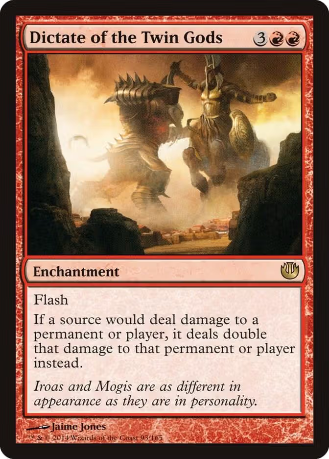 Dictate of the Twin Gods (93), Journey Into Nyx — Magic card price
