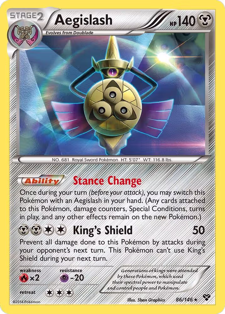 Aegislash (86) (86/146), XY Base Set — Pokémon card price