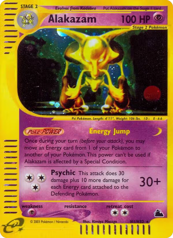 Alakazam (H1) (H01/H32), Skyridge — Pokémon card price