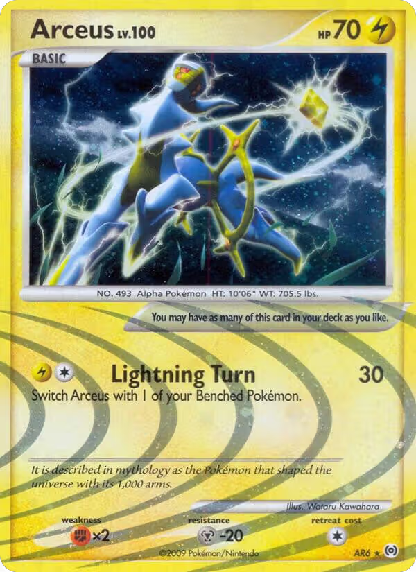 Arceus (AR6) (AR6), Arceus — Pokémon card price