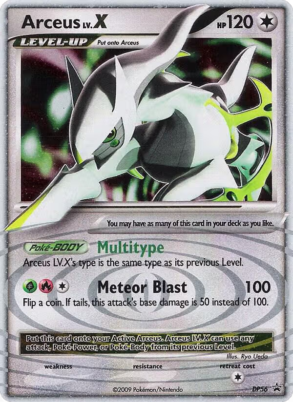 Arceus LV.X - DP56 (DP56), Diamond and Pearl Promos — Pokémon card price