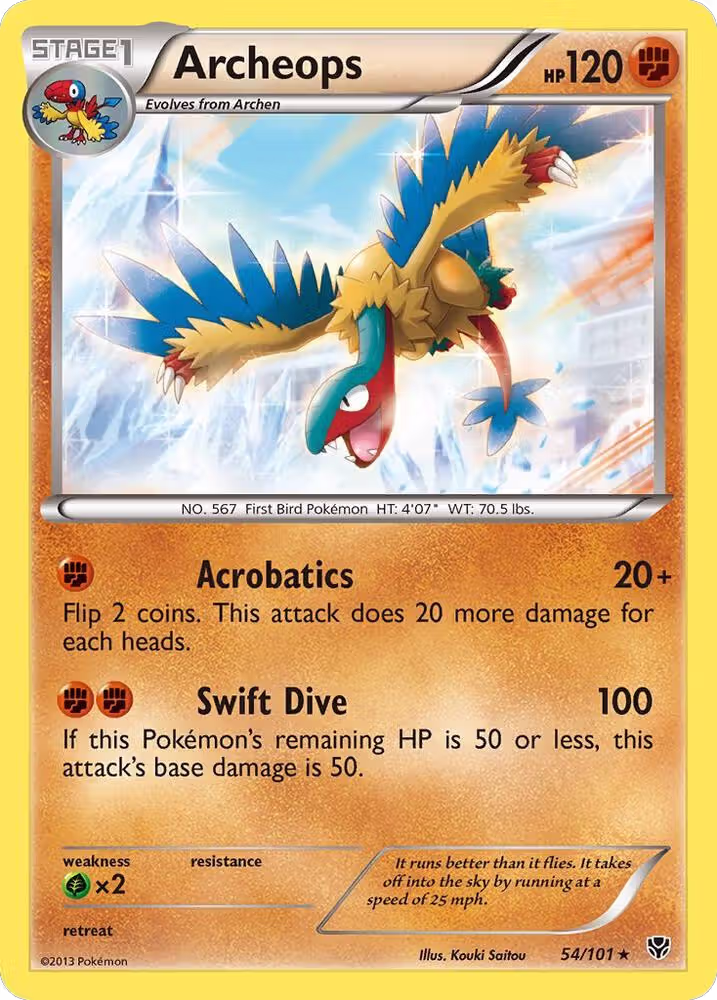 Archeops (54/101), Plasma Blast — Pokémon card price