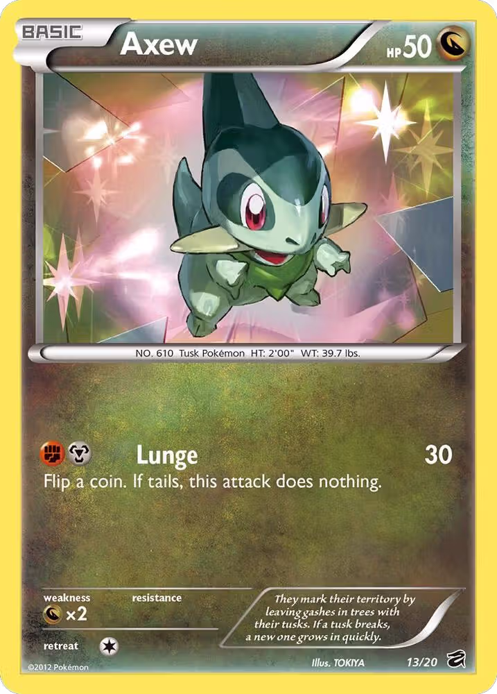 Axew (13) (13/20), Dragon Vault — Pokémon card price