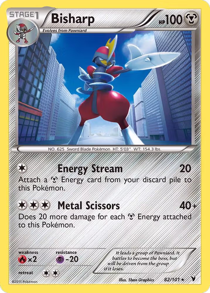 Bisharp (82) (82/101), Noble Victories — Pokémon card price