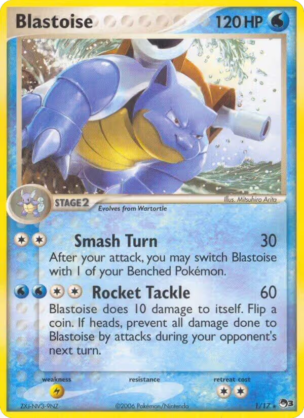 Blastoise (001/017), POP Series 3 — Pokémon card price