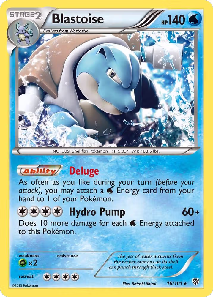 Blastoise (16/101), Plasma Blast — Pokémon card price