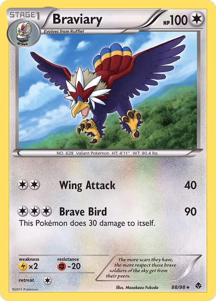 Braviary (88/98), Emerging Powers — Pokémon card price