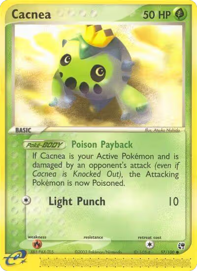 Cacnea - 57/100 (57/100), EX Sandstorm — Pokémon card price
