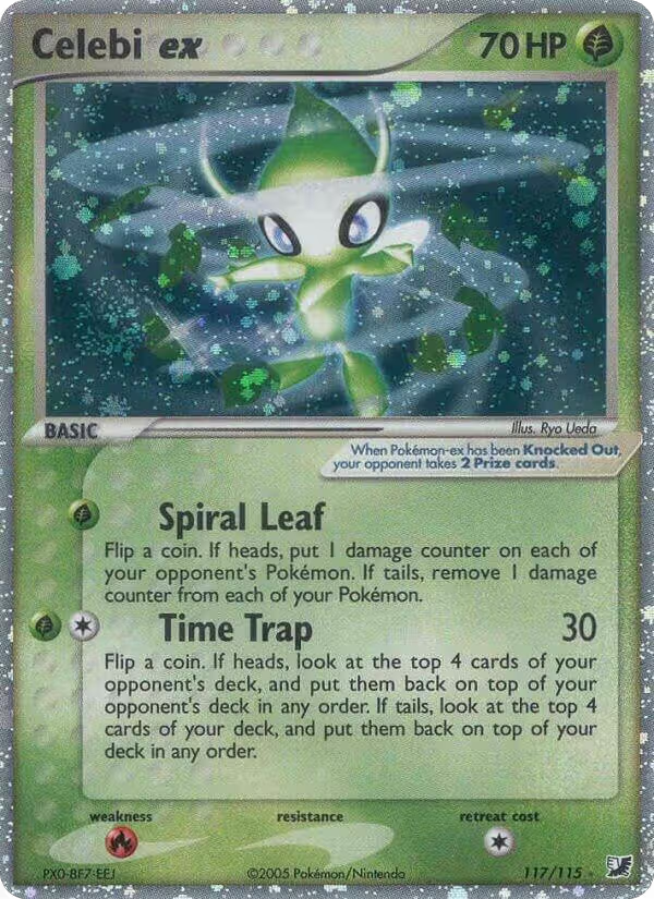 Celebi ex (117/115), EX Unseen Forces — Pokémon card price