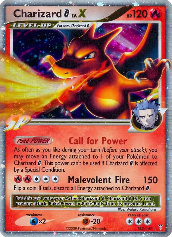Charizard G Lv.X (143), Supreme Victors — Pokémon card price