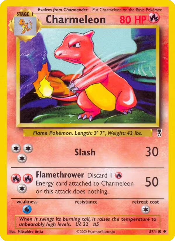Charmeleon (037/110), Legendary Collection — Pokémon card price