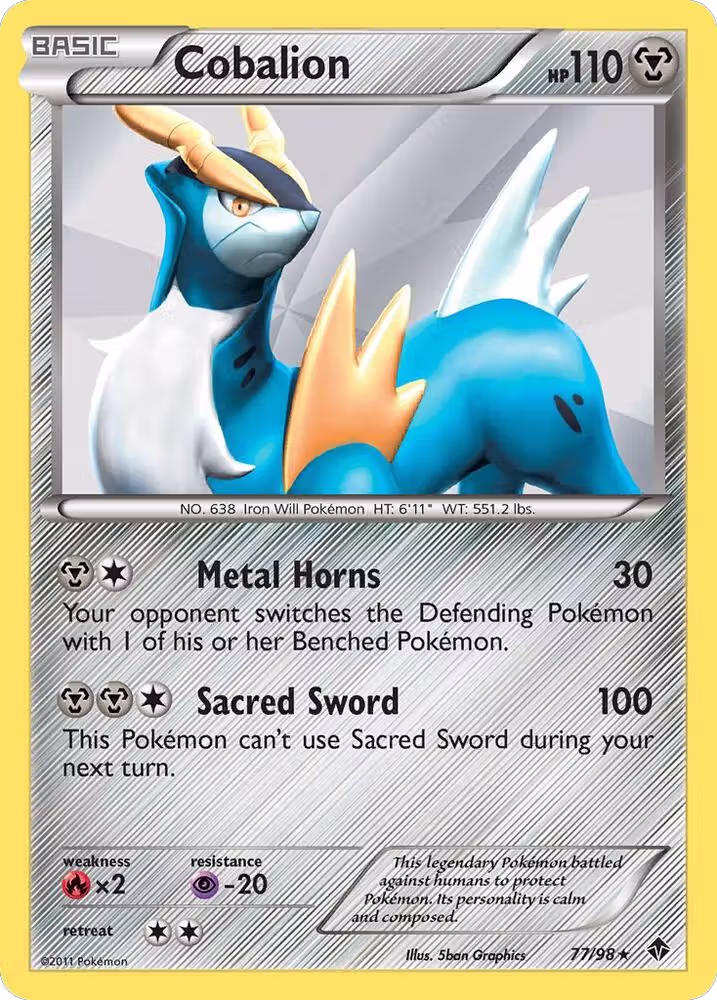 Cobalion (77/98), Emerging Powers — Pokémon card price