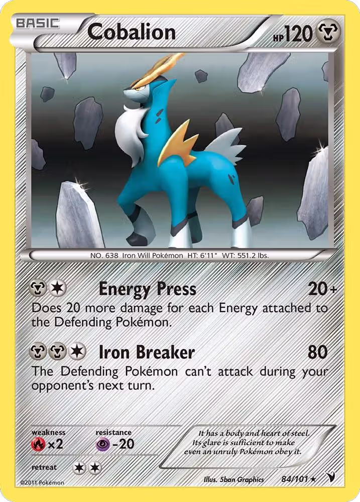Cobalion (84/101), Noble Victories — Pokémon card price